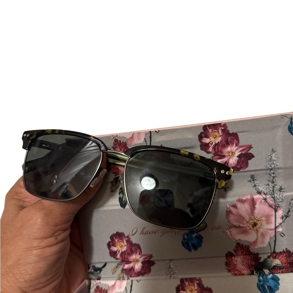 Ted Baker London Pink Floral Sunglasses Case with Black Sunglasses main image 10